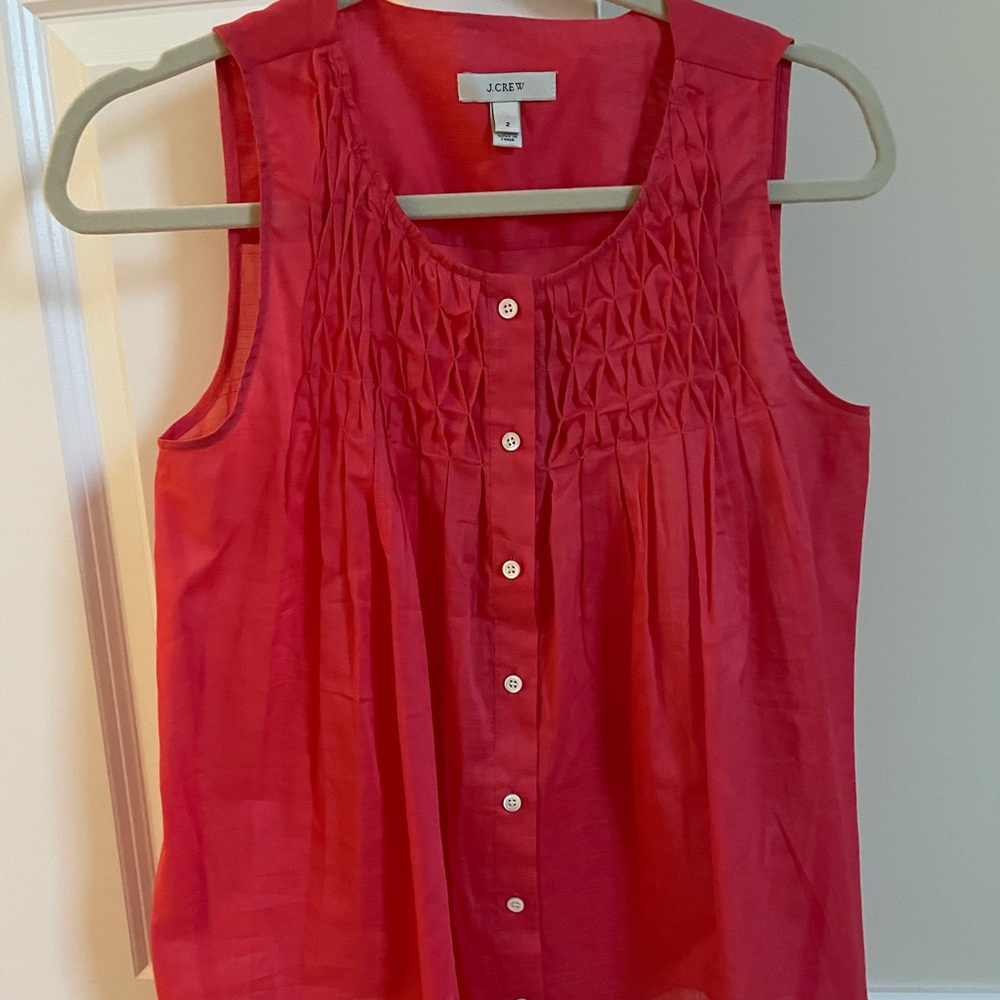 J.Crew pink sleeveless top